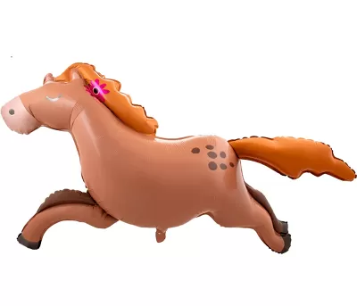 Fóliový balonek Skákající kůň 123 cm