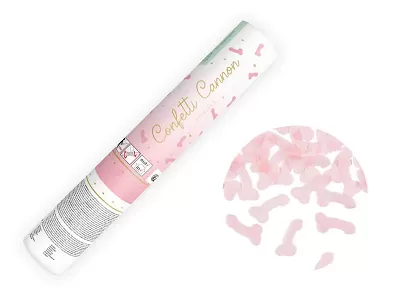 Vystřelovací konfety papírové Penis 20cm