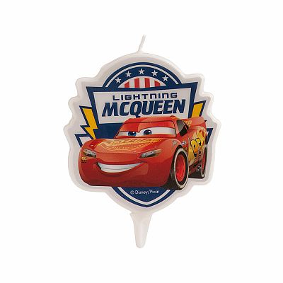 Dortová svíčka 2D - Cars Blesk McQueen
