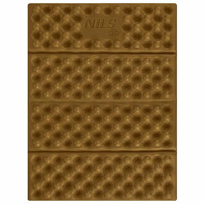Skládací pěnové sedátko s reflexní vrstvou NILS Camp NC17105 hnědé