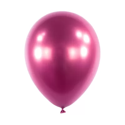 Dekorační chromový balonek Růžový 30 cm - 50 ks