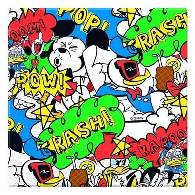 Papírové party ubrousky Mickey Super Cool 20 ks