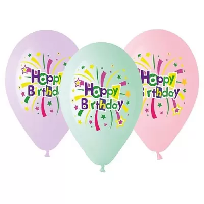 Balonky Happy Birthday 33 cm
