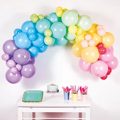 Sada na balonkovou girlandu Duhová - 3m - Amscan