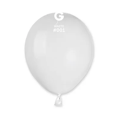 Balónek 13cm/5" #001 bílý
