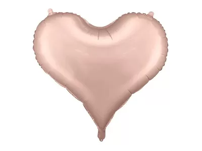 Foliový balónek srdce rose gold 75 x 64,5 cm