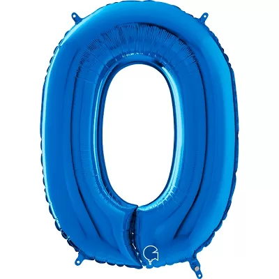 Číslice 0 modrá (66cm,26")