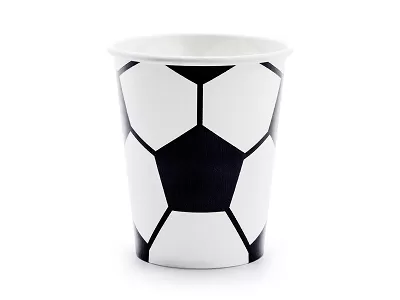 Kelímky papírové EKO - Fotbal 220ml, 6ks