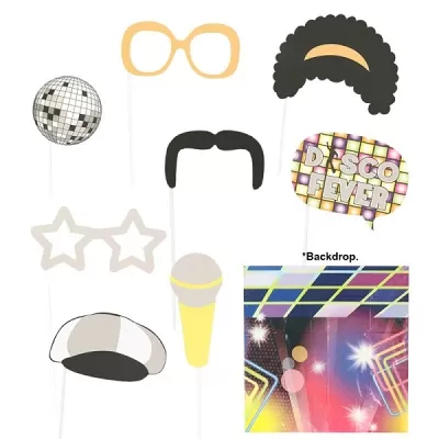 Rekvizity do fotokoutku Disco 80s