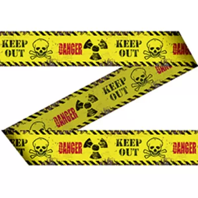 Dekorace na Halloween - bezpečnostní páska KEEP OUT 15m