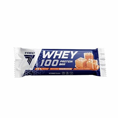 Trec Whey 100 proteinová tyčinka 40g s příchutí slaného karamelu