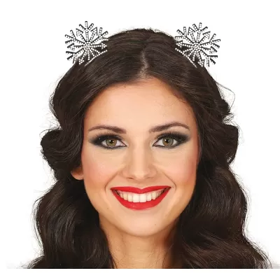 Vánoční čelenka sněhové vločky