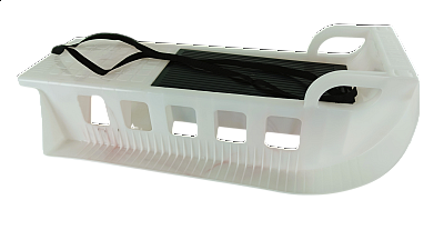 Saně Kamzík plastové SPECIÁL, bílorůžová