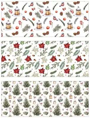 Balicí papír vánoční barevný mix motivů 200 × 70 cm