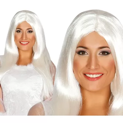 Paruka studená blond dlouhá rovná