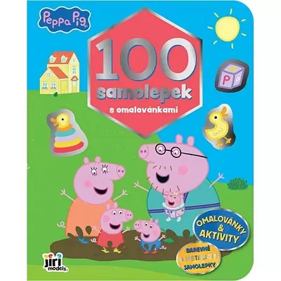 100 samolepek s omalovánkami Prasátko Pepina