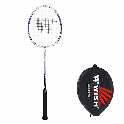 Badmintonová raketa WISH Alumtec 317 stříbrno-modrá