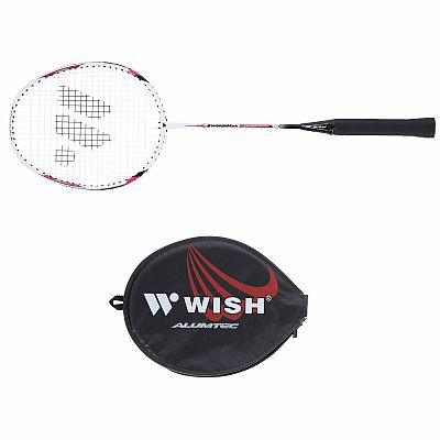 Badmintonová raketa WISH Steeltec 9, červená
