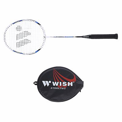 Badmintonová raketa WISH Steeltec 9, modrá