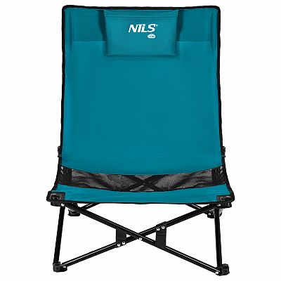Skládací plážové křeslo NILS Camp NC3306 modré/černé
