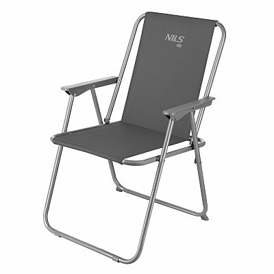Skládací kempingové křeslo NILS Camp NC3503 šedé