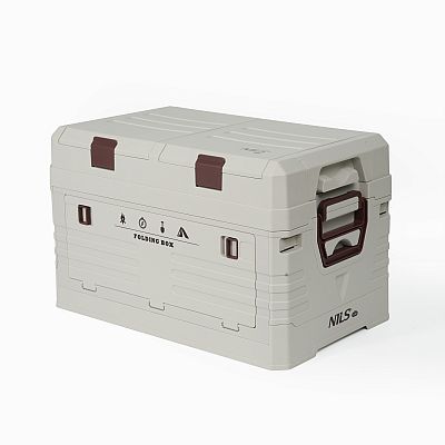 Skládací box s víkem NILS Camp NCB4003 42L šedý