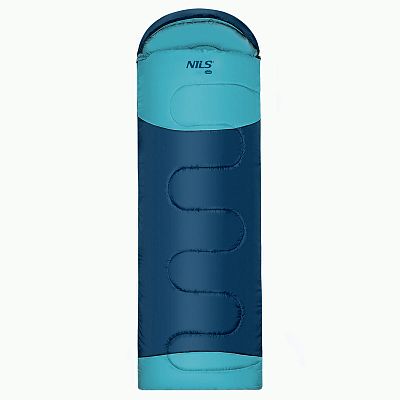 Prodloužený spací pytel NILS Camp NC2008 modrý/světle modrý