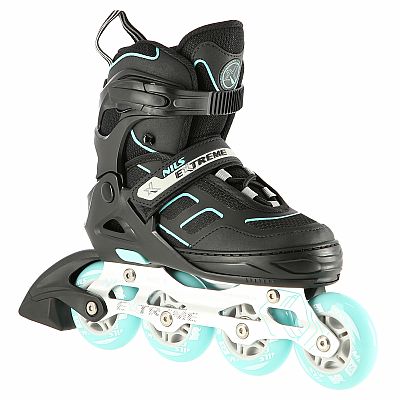 Kolečkové brusle NILS Extreme NA14174 černo-mentolové