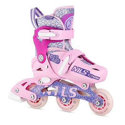 Kolečkové brusle NILS Extreme NA13102 růžové