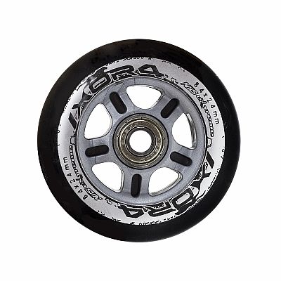 Sestava černých PU koleček 84x24 + ložiska ABEC9 NILS EXTREME