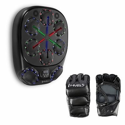 Elektronický boxerský terč HMS TB10 s LED, Bluetooth a rukavicemi (Music Boxing Machine)