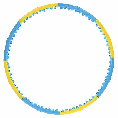 Hula hoop obruč HMS HHP022 žluto-modrá, 110 cm