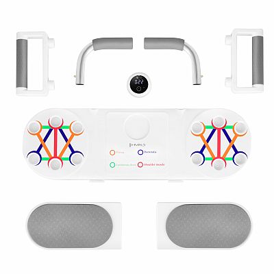 Multifunkční tréninková deska na kliky a břicho HMS DBP03