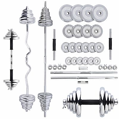 Činkový set v kufru HMS STC55 55 kg chrom