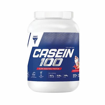 Trec Casein 100 600g s příchutí jahoda-banán