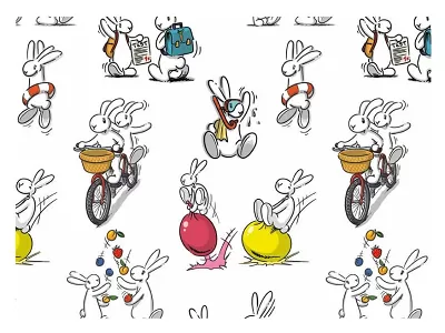 Balicí papír Bob a Bobek 100 x 70 cm