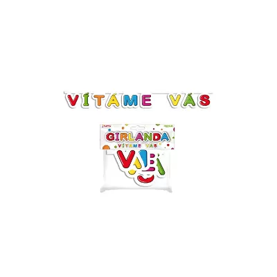 Papírová girlanda Vítáme vás