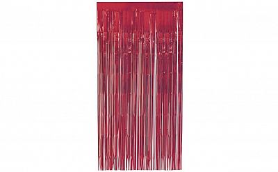 Červený party závěs 100 x 200 cm