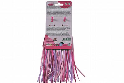 Třásně na řídítka Volare Minnie, růžové