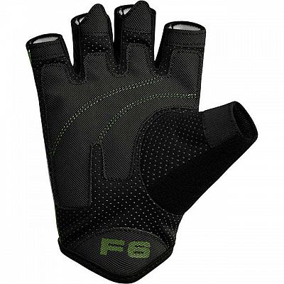 RDX Fitness rukavice GYM GLOVES SUBLIMATION F6, černo zelené XL - XL