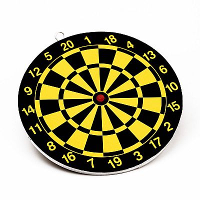 Acra terč na šipky 10" W3021DB, kovový rám, 2 šipky