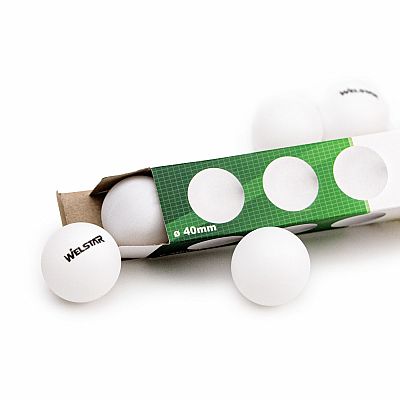 Welstar míčky na stolní tenis 6ks, 40mm