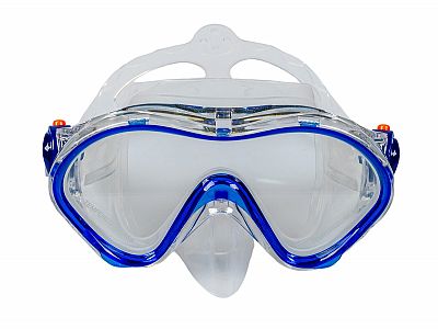 Šnorchlovací set 2 v 1, DĚTSKÝ, MODRÝ, obsahuje masku a šnorchl