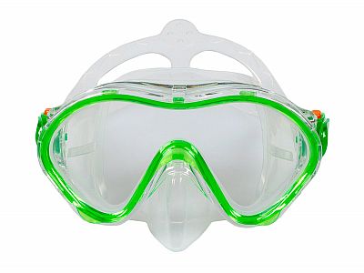 Šnorchlovací set 2 v 1, DĚTSKÝ, ZELENÝ, obsahuje masku a šnorchl