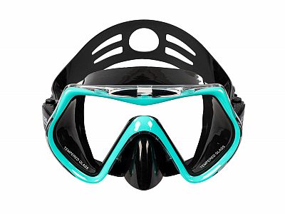 Šnorchlovací set 3 v 1, TYRKYSOVÝ, L/XL, ploutve 42-47, šnorchl, maska