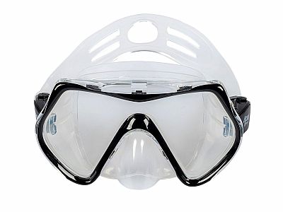 Šnorchlovací set 3 v 1, ČERNÝ, L/XL, ploutve 42-47, maska, šnorchl