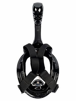 Šnorchlovací maska, černá, celoobličejová, velikost L/XL