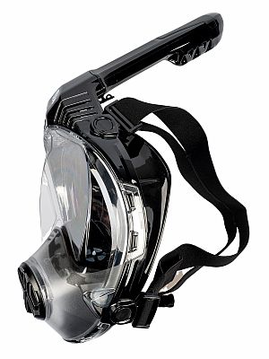 Šnorchlovací maska, černá, celoobličejová, velikost S/M