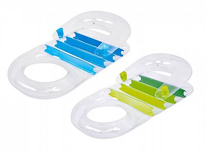 SUN CLUB Nafukovací lehátkou s opěrkou zad, modré