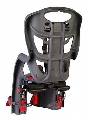 BELLELLI PEPE Dětská sedačka na kolo, upevnění na zadní nosič, šedá